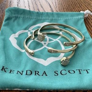 Kendra Scott Gold Cuff Bracelet Set